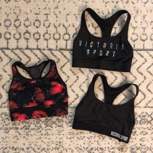 Lot of 3 Victoria’s Secret XS Sports Bras NWOT